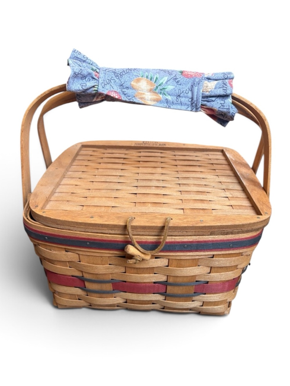 Longaberger Crisco American Pie Celebration Basket w/ Riser & Protector
